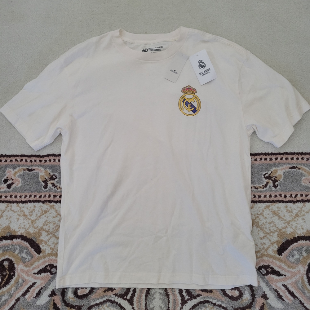 Real Madrid Hollister White Short-Sleeve Tee